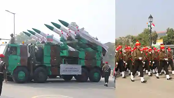 Republic Day 2025: the first rolldown of the Tri-Services tableau; Verify the procession and 21-gun salute time. 