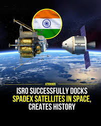 ISRO releases video of the historic space-docking test of satellites under the SpaDex mission.